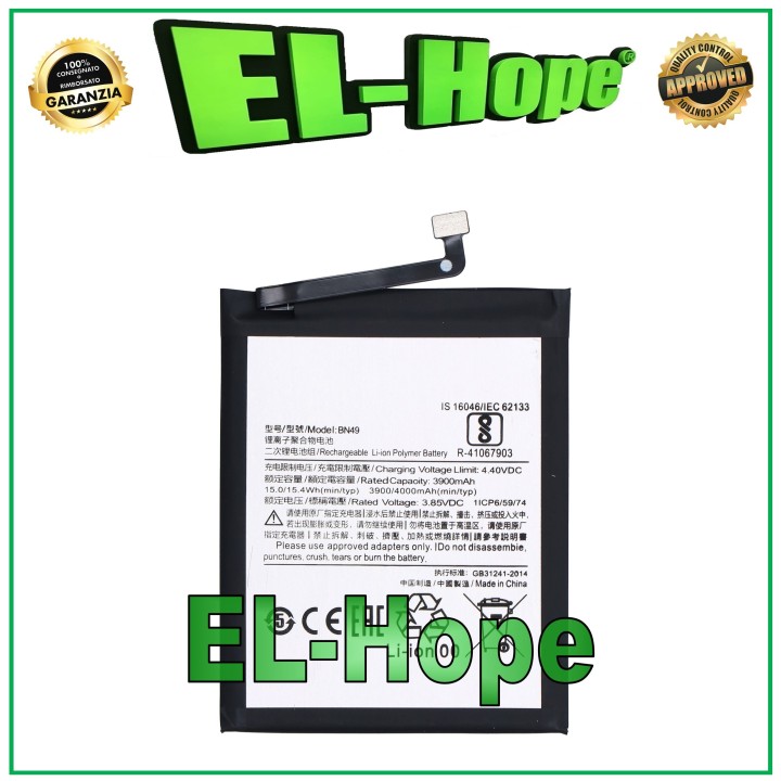 BN49 BATTERY FOR XIAOMI REDMI 7A M1903C3EG M1903C3EH 4000 mAh EQUAL ORIGINAL