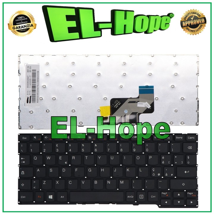 ITALIAN KEYBOARD FOR LENOVO IDEAPA YOGA 3 11 300-11ibr 300-11iby NOTEBOOK BLACK