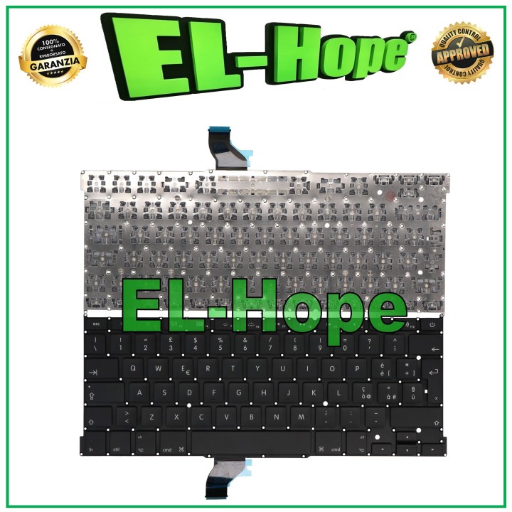 ITALIAN KEYBOARD FOR APPLE MACBOOK PRO 13  A1502 2013 2014 2015 RETINA QWERTY