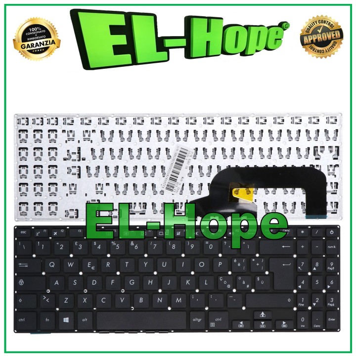 ITALIAN KEYBOARD FOR ASUS NOTEBOOK X507U X507LA F507L F507LA F507M F507MA BLACK