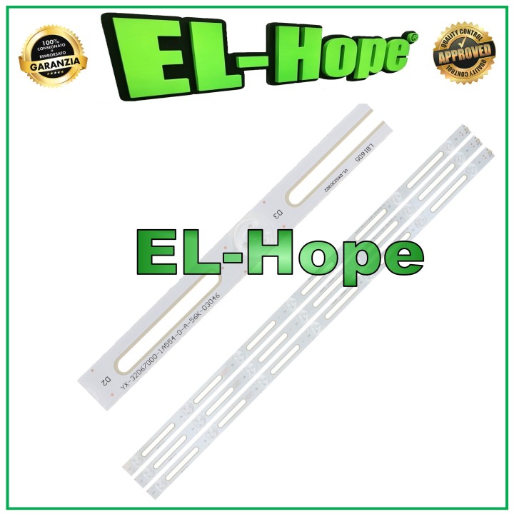 KIT 3 STRIP BARS 7 LED FOR TV 32 PHILIPS LB1605 YX-32067000-1A554-0-A-56K-03046