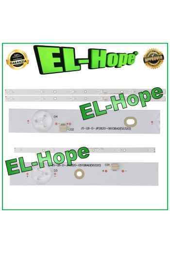 KIT OF 3 LED BARS FOR 28 AKAI TV JS-LB-D-JP2820-061DBAD / JS-LB-D-JP2820-051DBAD