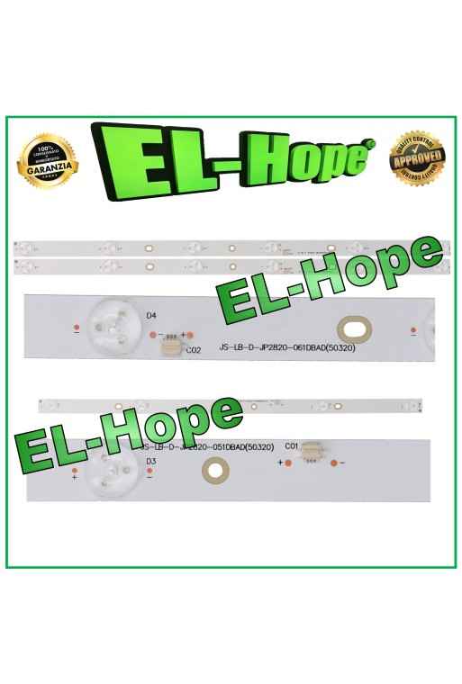 KIT OF 3 LED BARS FOR 28 AKAI TV JS-LB-D-JP2820-061DBAD / JS-LB-D-JP2820-051DBAD