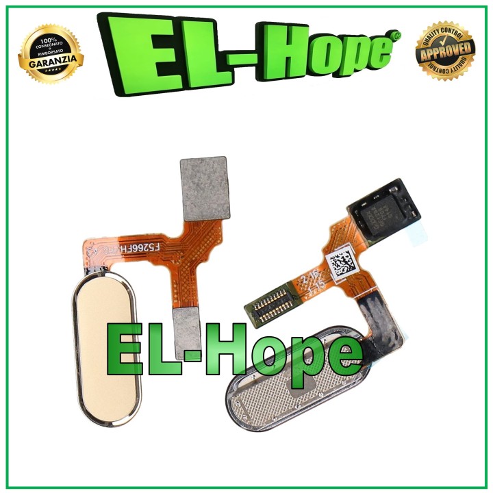 FLAT HOME BUTTON HUAWEI HONOR 9 GLORY STF-AL00 L09 GOLD FOOTPRINT