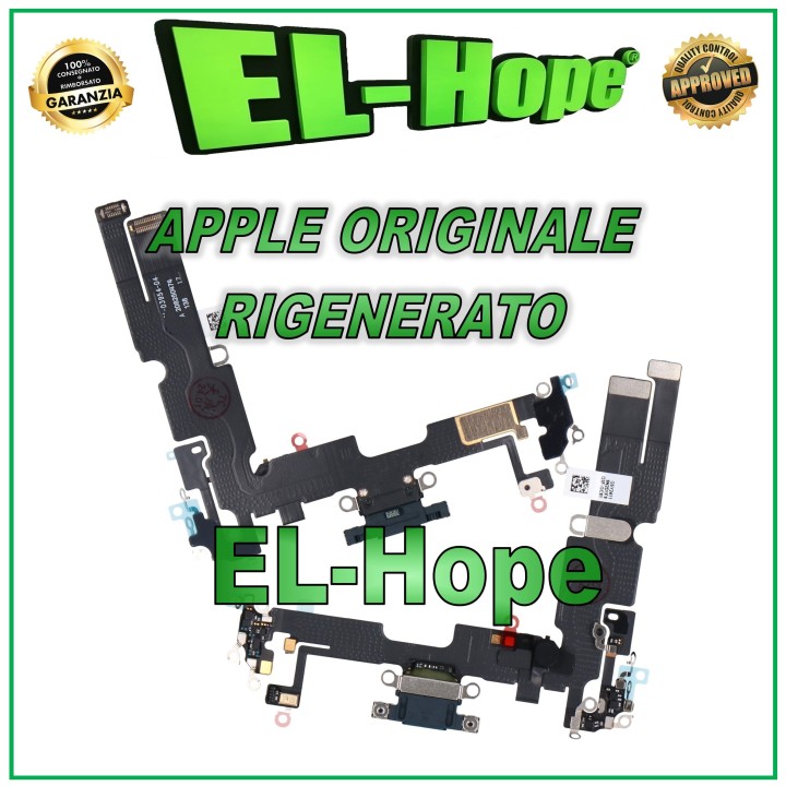 ORIGINAL APPLE IPHONE 14 PLUS MIDNIGHT REFURBISHED CHARGING CONNECTOR FLAT
