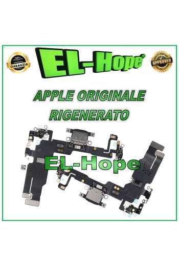 ORIGINAL APPLE IPHONE 15 BLACK REFURBISHED CHARGING CONNECTOR FLAT