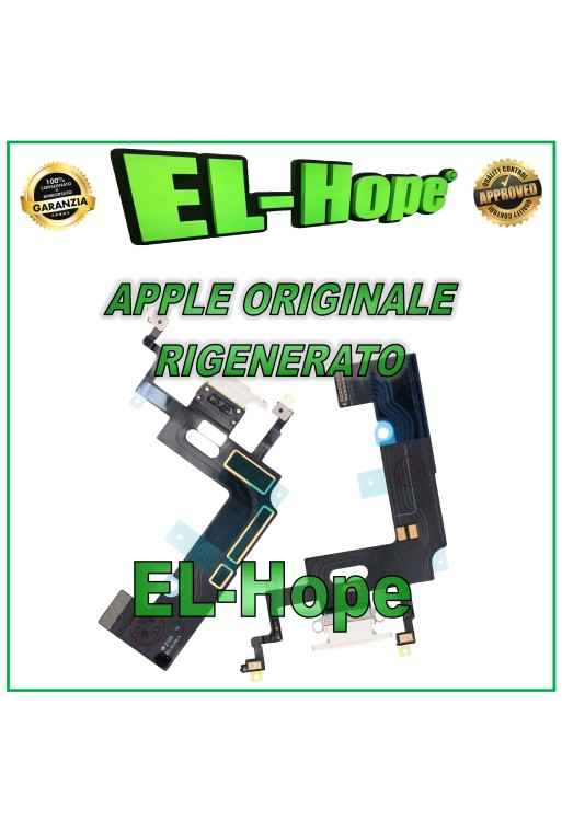 ORIGINAL APPLE IPHONE XR WHITE REFURBISHED CHARGING CONNECTOR FLAT