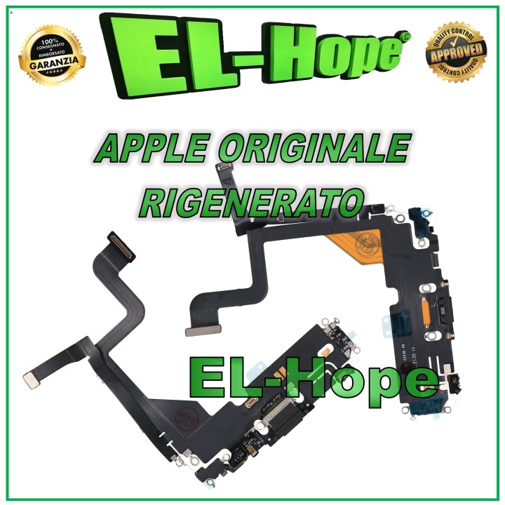 ORIGINAL APPLE IPHONE 13 PRO GRAPHITE REFURBISHED CHARGING CONNECTOR FLAT