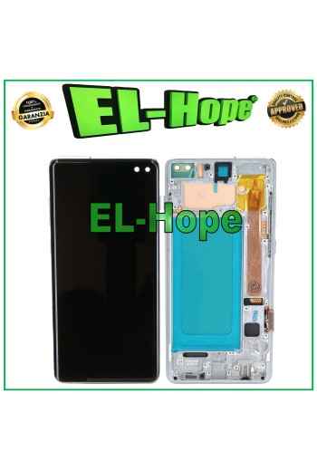 TFT LCD DISPLAY + FRAME FOR SAMSUNG GALAXY S10 PLUS SM-G975F TOUCH SCREEN WHITE
