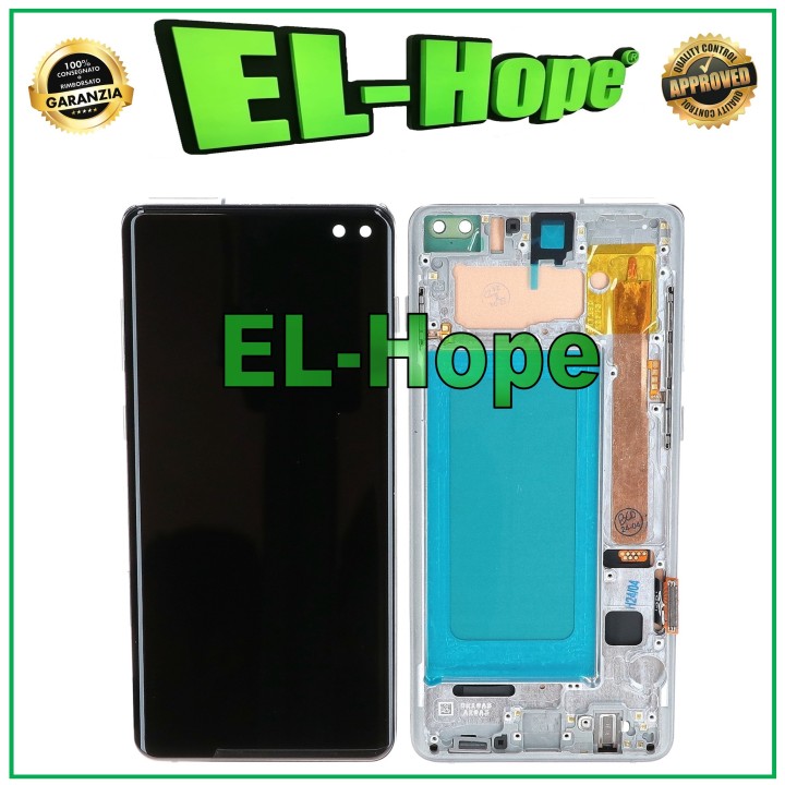 TFT LCD DISPLAY + FRAME FOR SAMSUNG GALAXY S10 PLUS SM-G975F TOUCH SCREEN WHITE