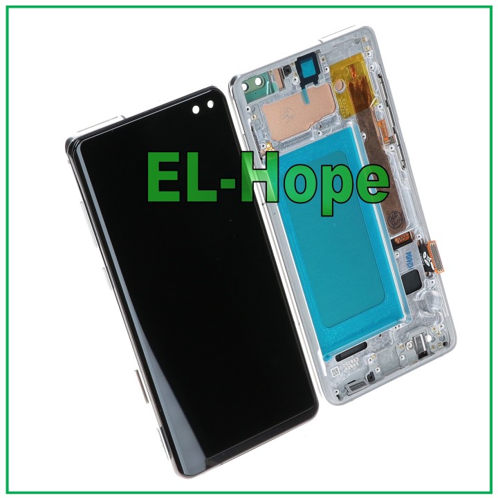 TFT LCD DISPLAY + FRAME FOR SAMSUNG GALAXY S10 PLUS SM-G975F TOUCH SCREEN WHITE