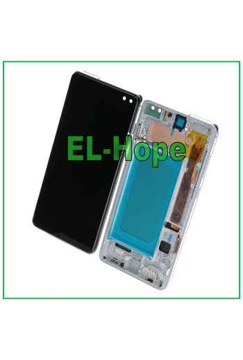 TFT LCD DISPLAY + FRAME FOR SAMSUNG GALAXY S10 PLUS SM-G975F TOUCH SCREEN WHITE
