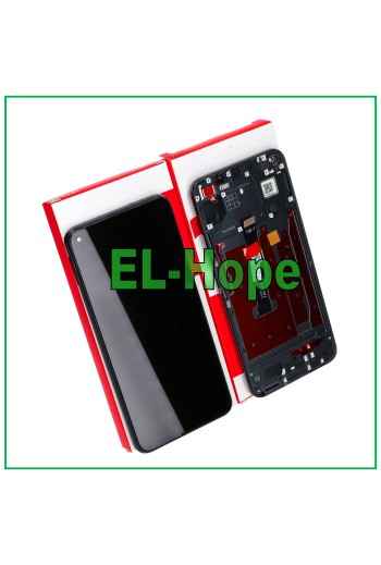DISPLAY TOUCH FRAME PARI ORIGINAL SERVICE HUAWEI NOVA 5T YAL-L21 L61 L71 BLACK