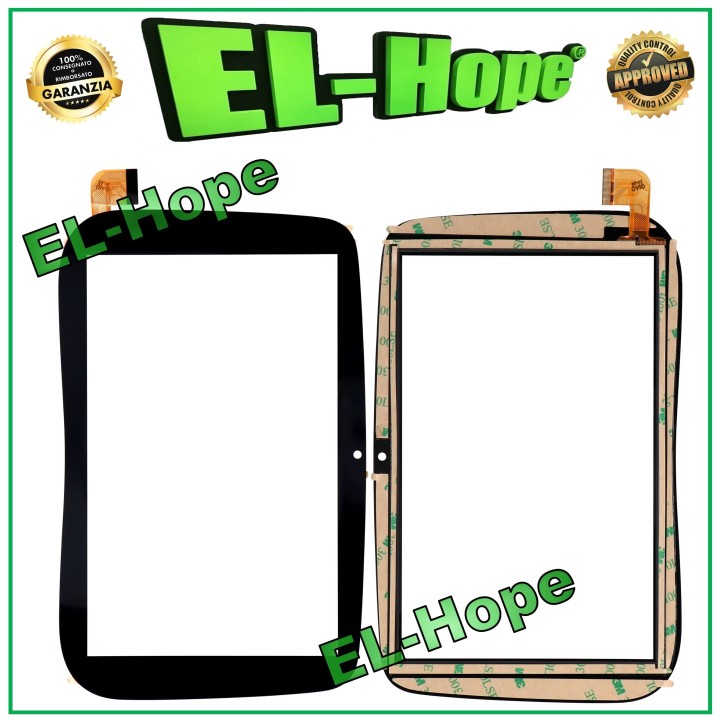 TOUCH SCREEN GLASS TABLET MEDIACOM SMART KID 8 M-SP8KID ORIGINAL BLACK DOUBLE-SIDED ADHESIVE