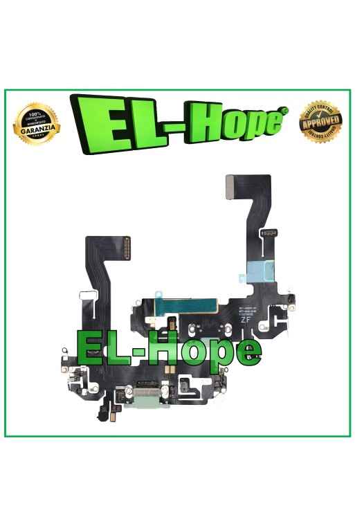 APPLE CHARGING CONNECTOR iPhone 12 FLAT FLEX CHARGING MICROPHONE GREEN
