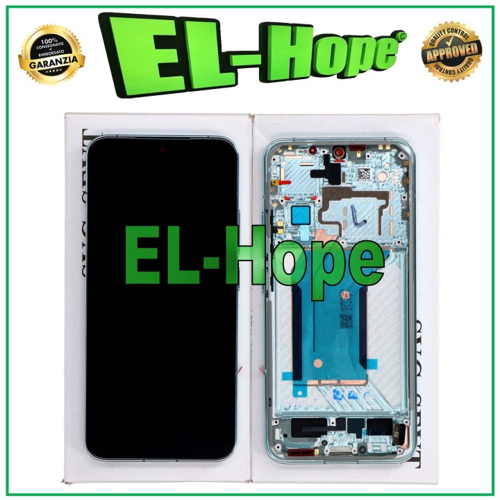 TOUCH LCD DISPLAY ORIGINAL SERVICE 100% XIAOMI 14 5G 2023 FRAME GREEN GREEN