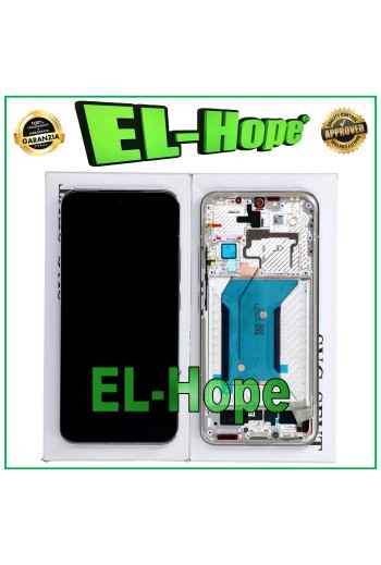 TOUCH LCD DISPLAY ORIGINAL SERVICE 100% XIAOMI 14 5G 2023 FRAME WHITE WHITE