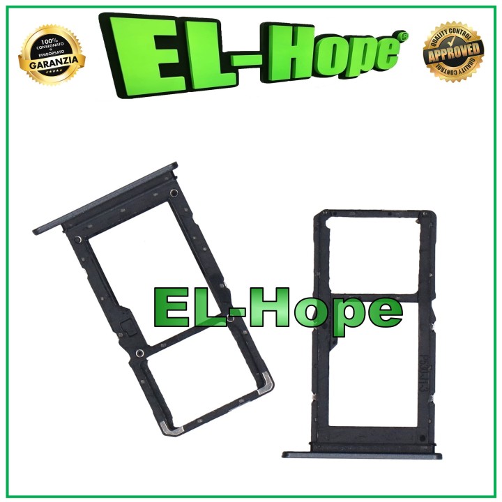 SLOT CARRIAGE SIM CARD COMPARTMENT MICRO SD FOR LENOVO TAB P11 TB-J606 BLACK HOUSING