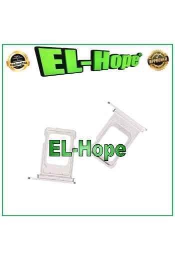 SLOT CART COMPARTMENT HOLDER CARD HOUSING NANO SIM FOR IPHONE 14 WHITE GALAXY