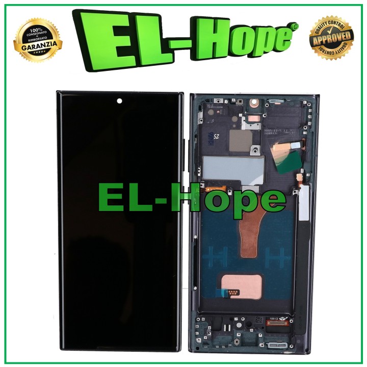 TFT LCD DISPLAY + FRAME TOUCH FOR SAMSUNG GALAXY S22 ULTRA 2022 SM-S908 BLACK