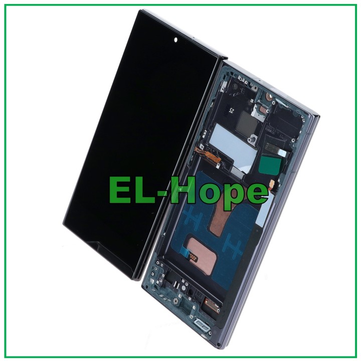 TFT LCD DISPLAY + FRAME TOUCH FOR SAMSUNG GALAXY S22 ULTRA 2022 SM-S908 BLACK