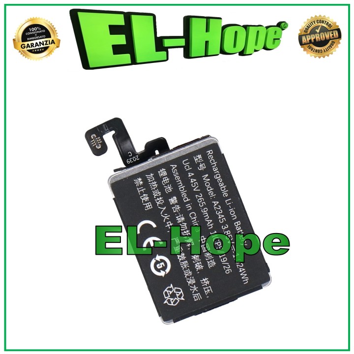 BATTERY FOR APPLE WATCH SERIES 6 GENERATION 40 mm BATTERY A2345 265 mAh
