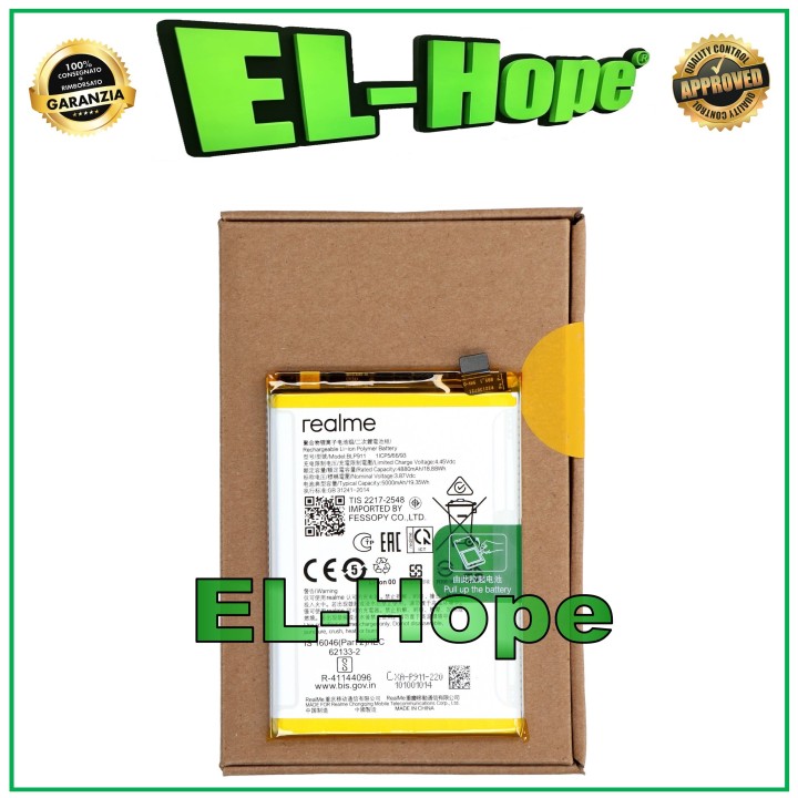 BATTERY BLP911 ORIGINAL 100% SERVICE PACK OPPO REALME 9i / 9 PRO / V25 5000mAh