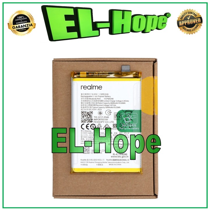 100% ORIGINAL BATTERY SERVICE PACK BLP841 OPPO REALME 8 RMX3085 1ICP5/63/90