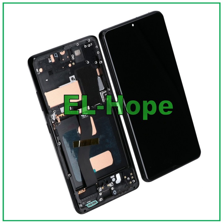 TFT FRAME LCD DISPLAY FOR SAMSUNG GALAXY S21 ULTRA SM-G998 TOUCH BLACK GLASS