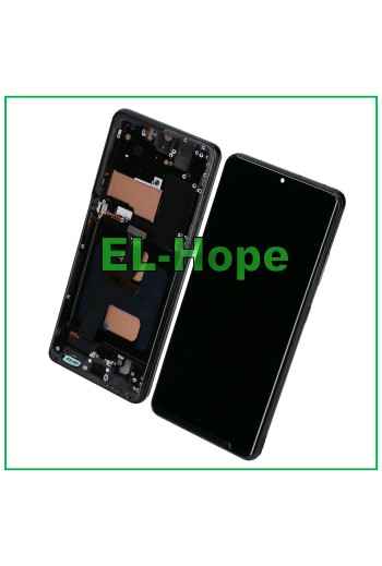 TFT FRAME LCD DISPLAY FOR SAMSUNG GALAXY S21 ULTRA SM-G998 TOUCH BLACK GLASS