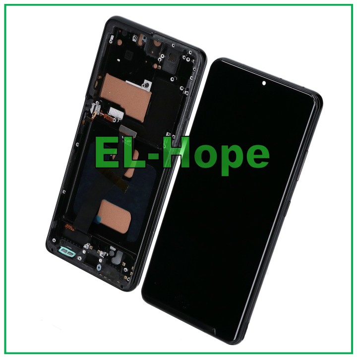 TFT FRAME LCD DISPLAY FOR SAMSUNG GALAXY S21 ULTRA SM-G998 TOUCH BLACK GLASS