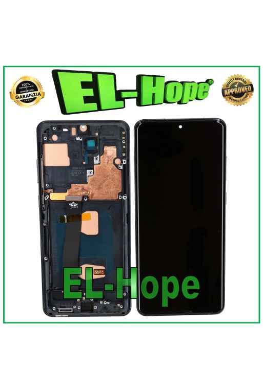 TFT FRAME DISPLAY + TOUCH SCREEN FOR SAMSUNG GALAXY S20 ULTRA SM-G988 BLACK