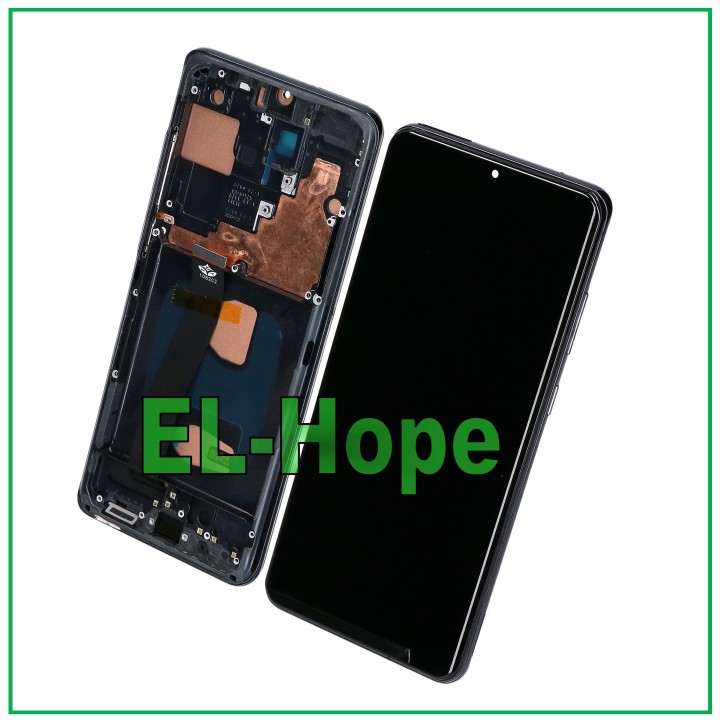 TFT FRAME DISPLAY + TOUCH SCREEN FOR SAMSUNG GALAXY S20 ULTRA SM-G988 BLACK