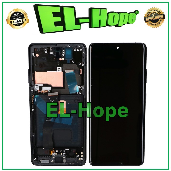 OLED LCD DISPLAY + FRAME FOR SAMSUNG GALAXY S21 ULTRA SM-G998 TOUCH BLACK GLASS