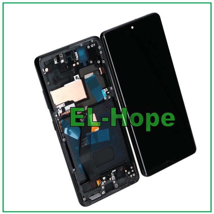 OLED LCD DISPLAY + FRAME FOR SAMSUNG GALAXY S21 ULTRA SM-G998 TOUCH BLACK GLASS