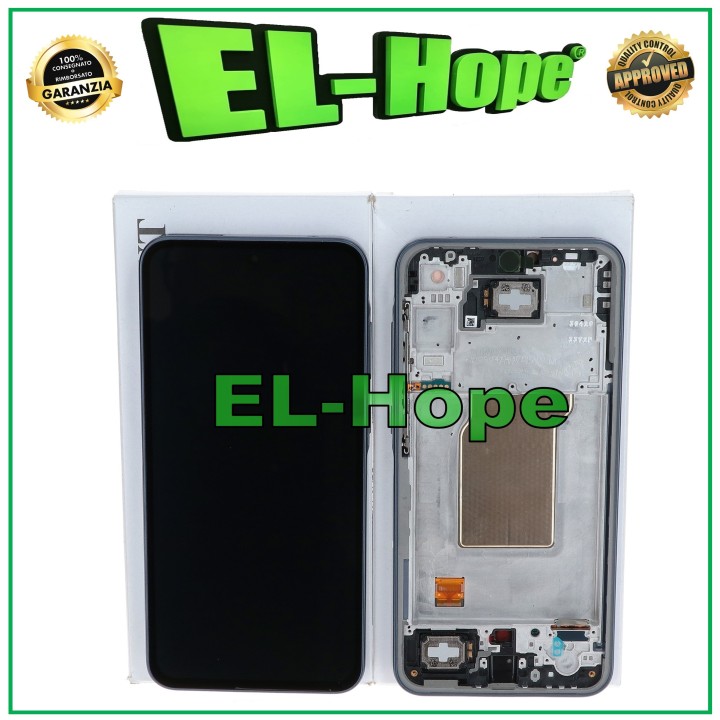 ORIGINAL LCD FRAME DISPLAY SAMSUNG A35 5G SM-A356 TOUCH NAVY BLACK GH82-34221A