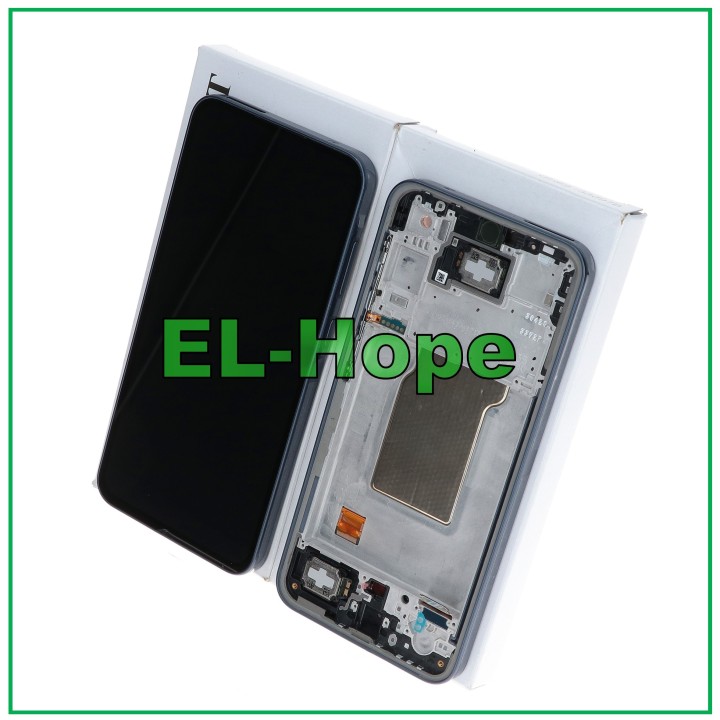 ORIGINAL LCD FRAME DISPLAY SAMSUNG A35 5G SM-A356 TOUCH NAVY BLACK GH82-34221A