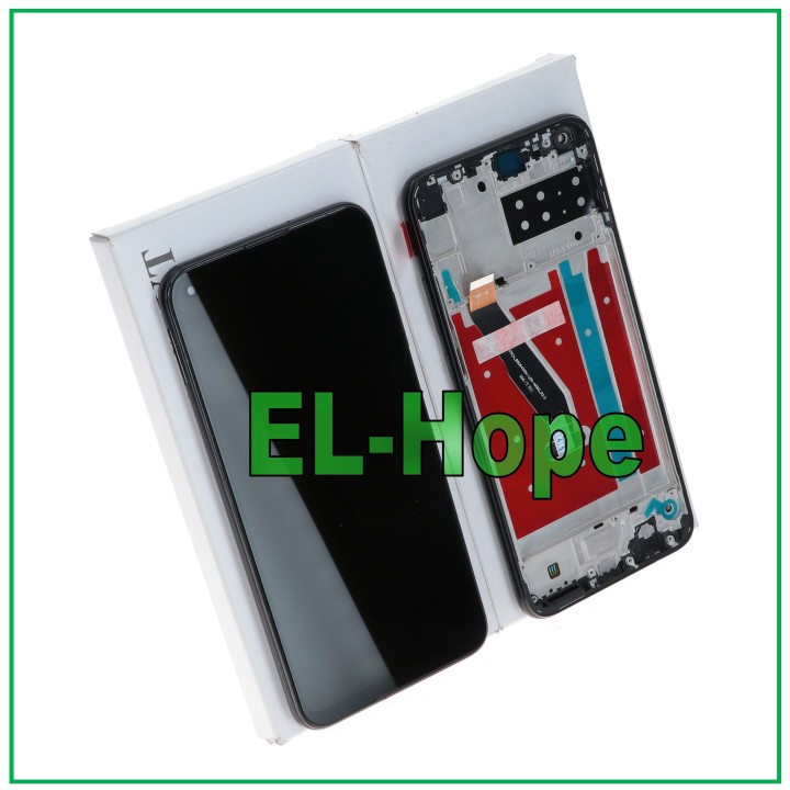 LCD DISPLAY EQUAL FRAME ORIGINAL SERVICE HUAWEI P40 LITE AND ART-L29 TOUCH BLACK