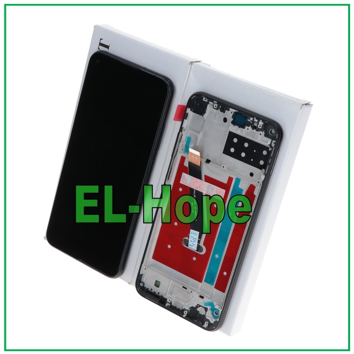 LCD DISPLAY EQUAL FRAME ORIGINAL SERVICE HUAWEI P40 LITE AND ART-L29 TOUCH BLACK