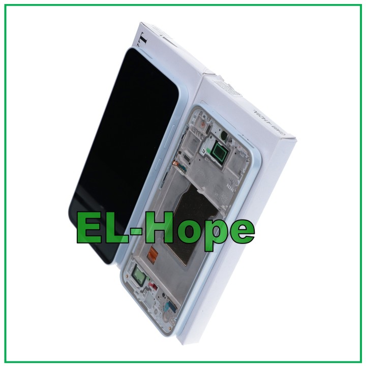 ORIGINAL LCD FRAME DISPLAY SAMSUNG A35 5G SM-A356 TOUCH ICE BLUE GH82-34221B
