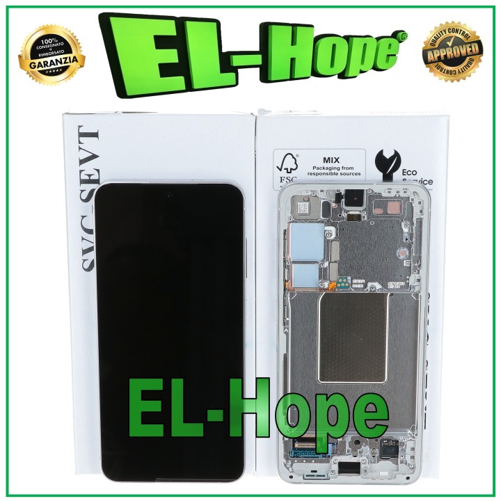 ORIGINAL LCD TOUCH DISPLAY SAMSUNG S24 5G SM-S921 MARBLE GRAY GH82-33287B