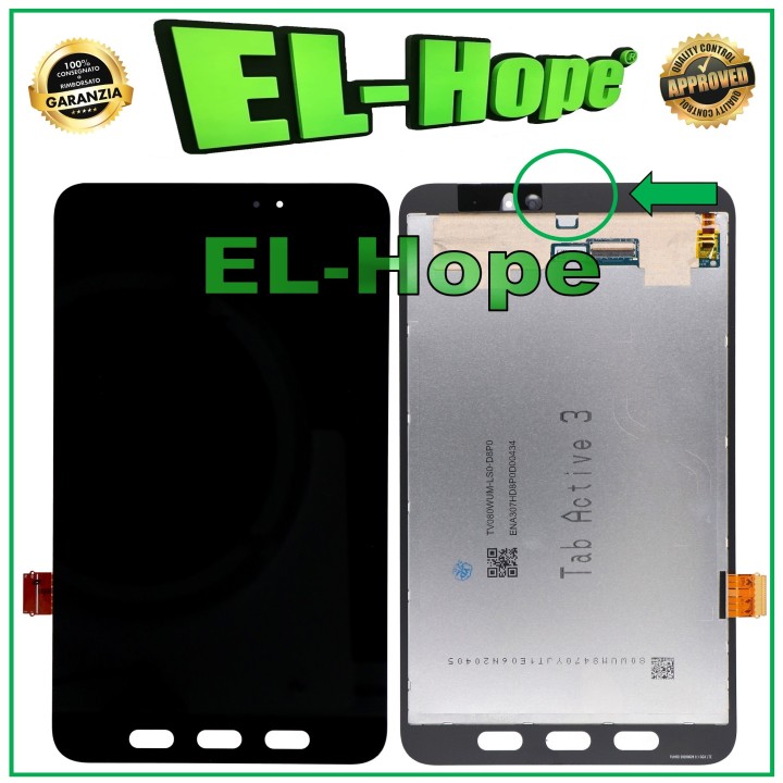 LCD DISPLAY FOR SAMSUNG GALAXY TAB ACTIVE 3 SM-T575 T579 TOUCH SCREEN VERS. WIFI