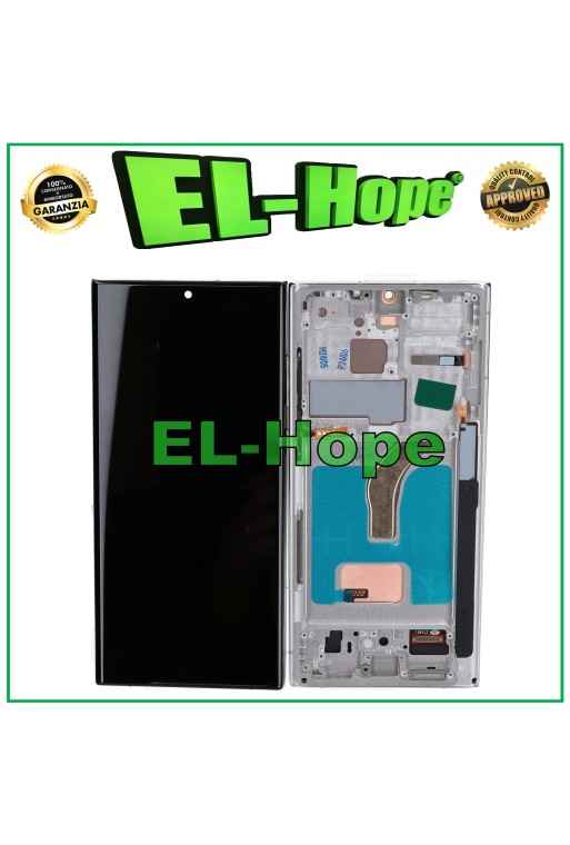 TFT LCD DISPLAY + FRAME TOUCH FOR SAMSUNG GALAXY S22 ULTRA 2022 SM-S908 WHITE