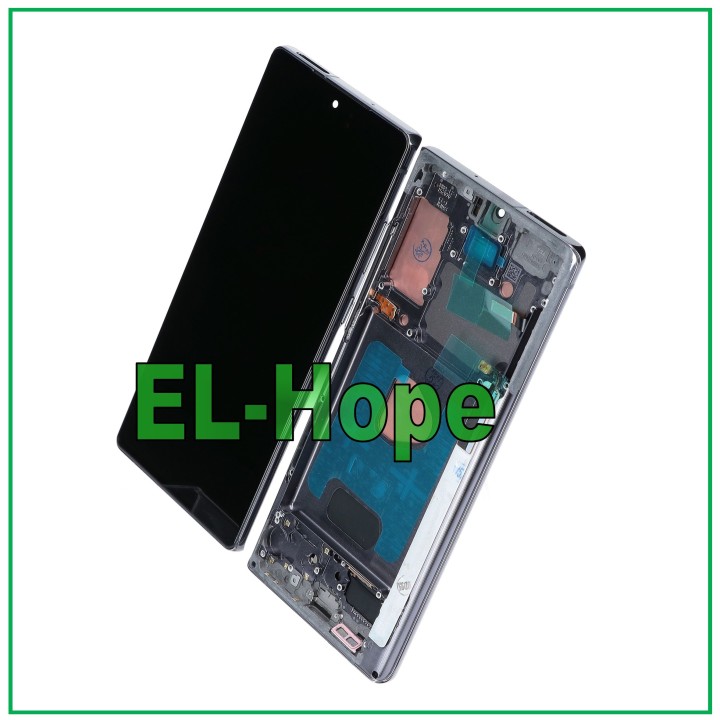OLED FRAME DISPLAY FOR SAMSUNG GALAXY NOTE 20 SM- N980 N981 TOUCH LCD GLASS GRAY