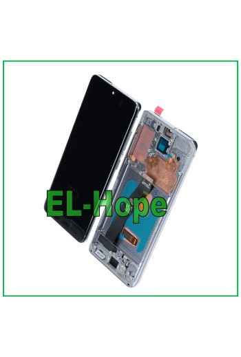 OLED LCD DISPLAY + FRAME FOR SAMSUNG GALAXY S20 SM-G980 G981 TOUCH GLASS GRAY