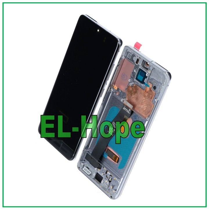 OLED LCD DISPLAY + FRAME FOR SAMSUNG GALAXY S20 SM-G980 G981 TOUCH GLASS GRAY