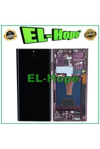 OLED FRAME TOUCH LCD DISPLAY FOR SAMSUNG GALAXY S22 ULTRA 2022 SM-S908 BURGUNDY