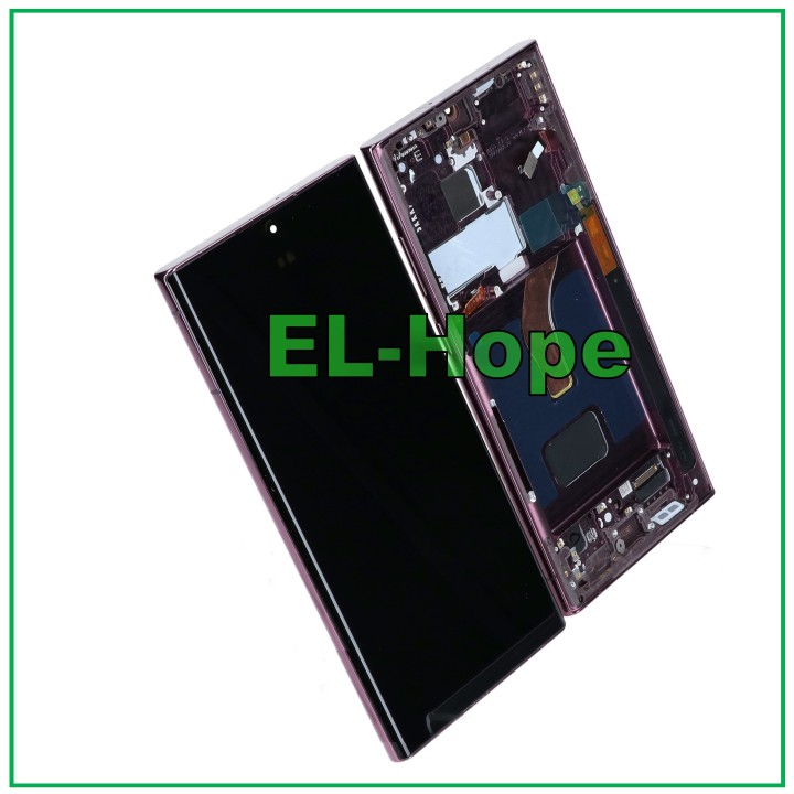 OLED FRAME TOUCH LCD DISPLAY FOR SAMSUNG GALAXY S22 ULTRA 2022 SM-S908 BURGUNDY