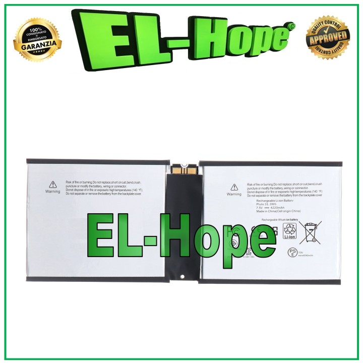 BATTERY P21G2B 2ICP4/94/105 FOR MICROSOFT SURFACE PRO 2 4220mAh EQUAL TO ORIGINAL