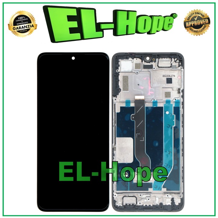LCD DISPLAY + OLED FRAME FOR TCL 30 T676H /30 PLUS T676J TOUCH SCREEN BLACK GLASS
